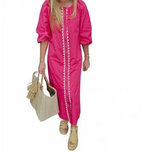 NEW MARY GEORGE hampton dress in fandango pink